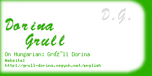dorina grull business card
